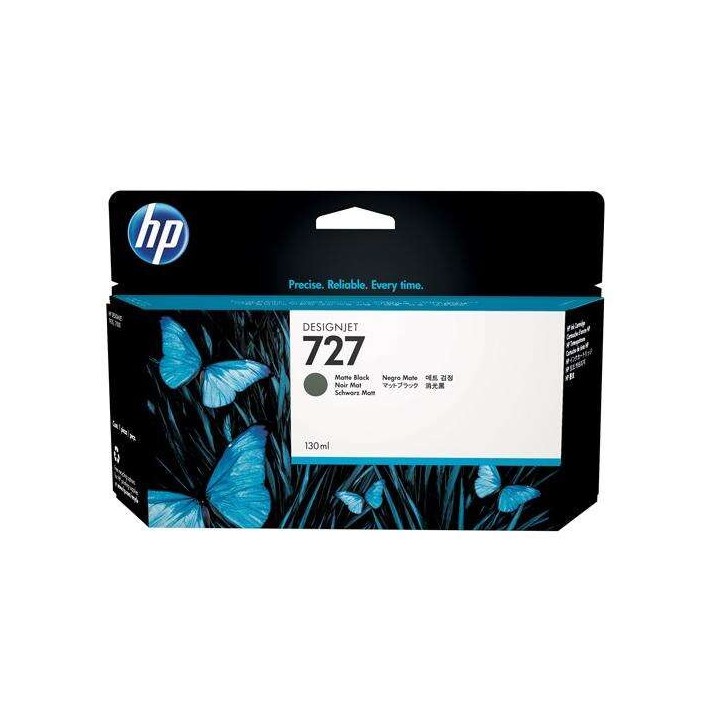 Tinta Original HP 727 B3P22A Negro Mate (130 ml)