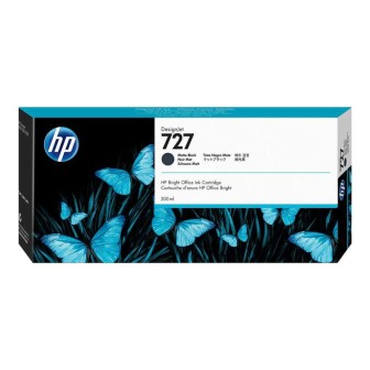 Tinta Original HP 727 C1Q12A Negro Mate (300 ml)