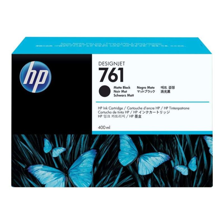 Tinta Original HP 761 CM991A Negro Mate (400ml)