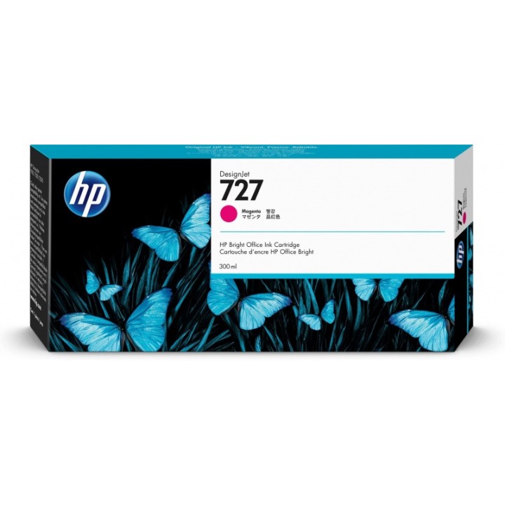 Tinta Original HP 727 F9J77A Magenta (300 ml)