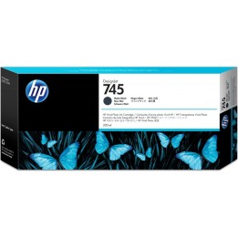 Tinta Original HP 745 F9K05A Negro Mate (300 ml)