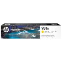 Tinta Original HP 981A J3M70A Amarillo (6k)