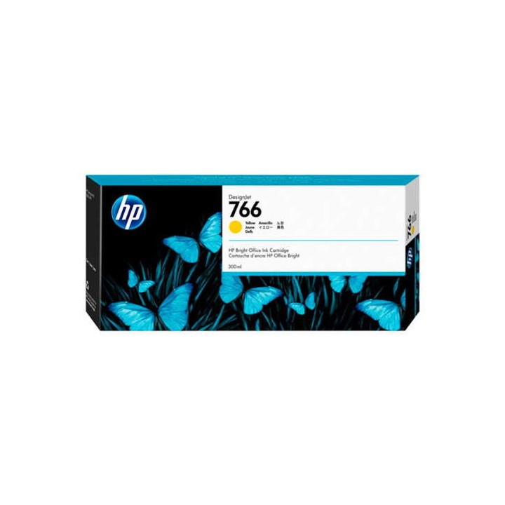Tinta Original HP 766 P2V91A Amarillo (300 ml)