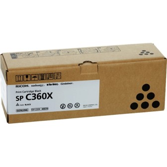 Toner Original RICOH 408250 Tipo SPC360X Negro para Aficio SP C361 (10k)