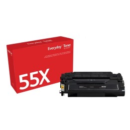 Toner Compatible CON CHIP XEROX para HP CE255X (55X) (12. 5k)