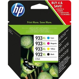 Tinta Original HP 932XL 933XL C2P42AE Pack KCMY