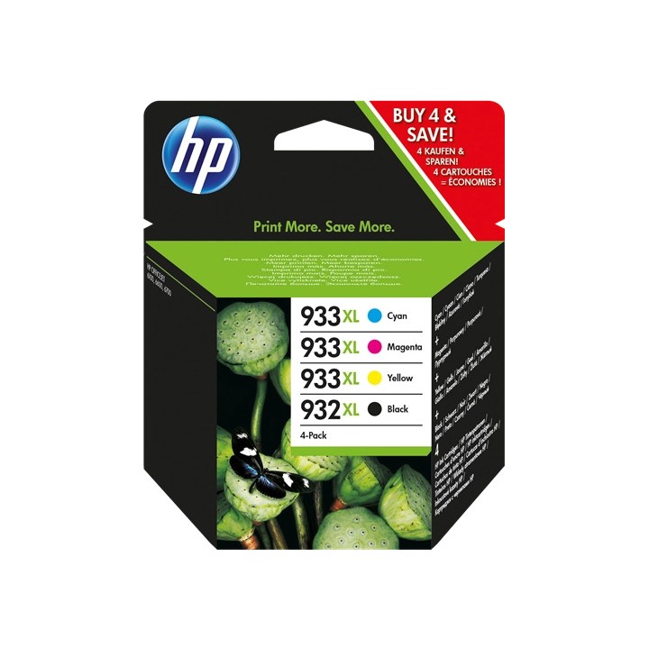 Tinta Original HP 932XL 933XL C2P42AE Pack KCMY