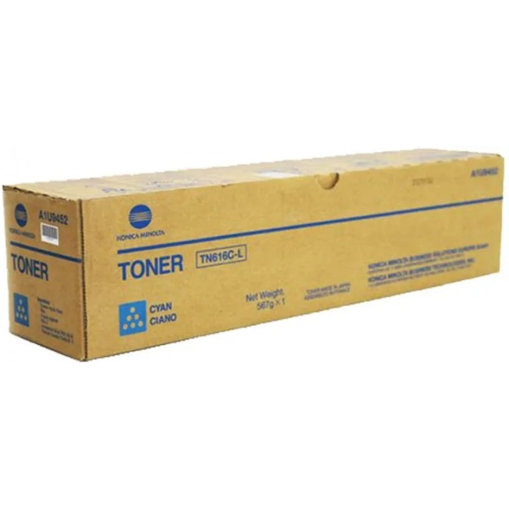 DESCATALOGADO - Toner Original KONICA MINOLTA TN616C-L A1U9452 Cyan para Bizhub Pro C6000L (27. 9k)