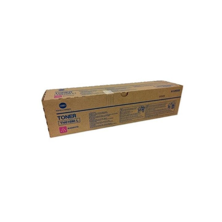 DESCATALOGADO - Toner Original KONICA MINOLTA TN616M-L A1U9352 Magenta para Bizhub Pro C6000 C7000 (27. 9k)