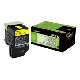 Toner Original LEXMARK 802Y 80C20Y0 Amarillo para CX410DE (1k)