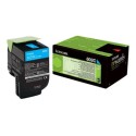 Toner Original LEXMARK 802C 80C20C0 Cyan para CX410DE (1k)