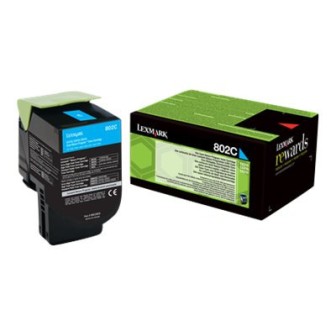 Toner Original LEXMARK 802C 80C20C0 Cyan para CX410DE (1k)