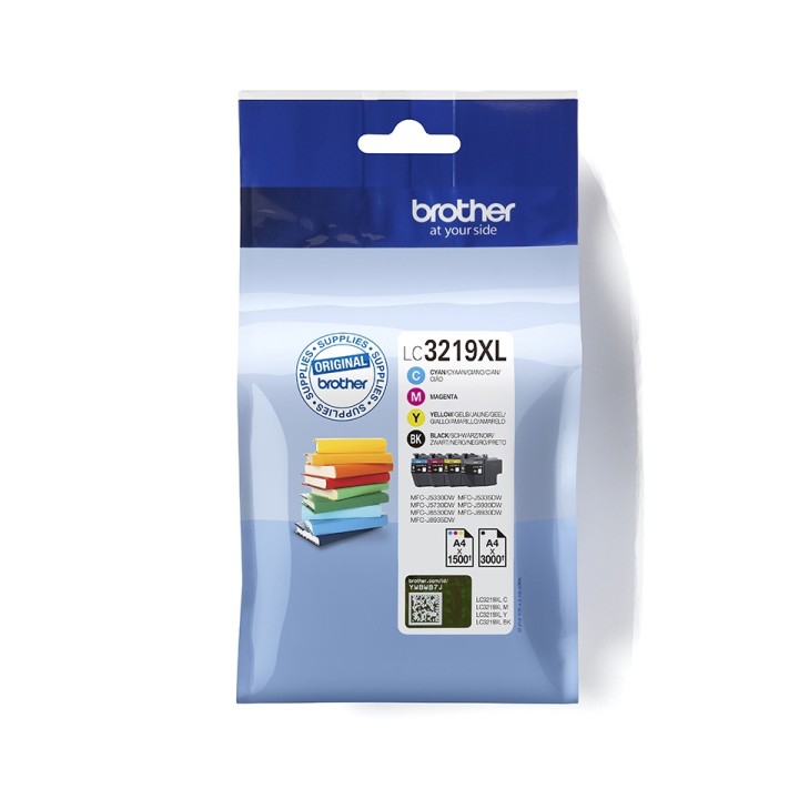 Tinta Original BROTHER LC3219XL BK C M Y Multipack