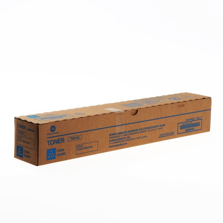Toner Original KONICA MINOLTA TN514C A9E8450 Cyan para Bizhub C458 C558 C658 (26k)