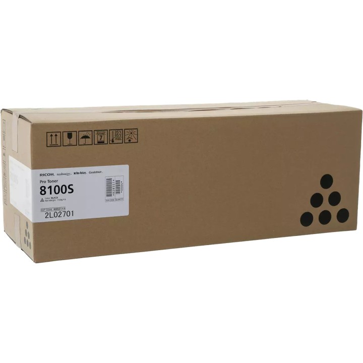 Toner Original RICOH 828292 828551 Negro para Pro 8100 8110 8120 (82k)