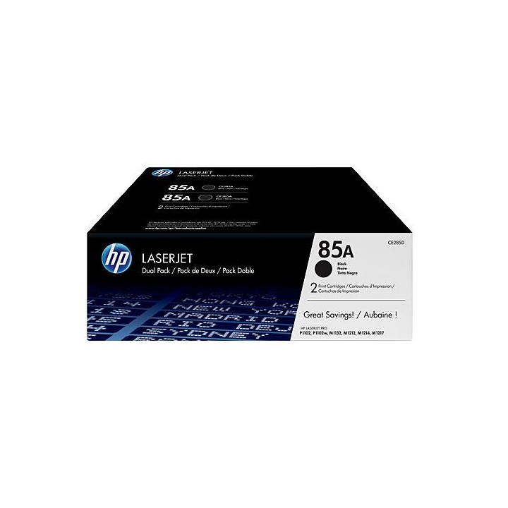 Toner Original HP CE285AD (Pack de 2 Unidades CE285A) Negro