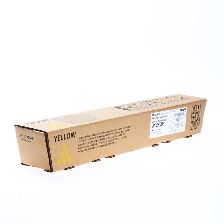 Toner Original RICOH 841818 Amarillo para MP C3003 C3503 C3004 C3504 (18k)