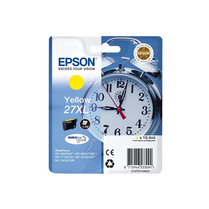 Tinta Original EPSON 27XL T2714 C13T27144012 Amarillo