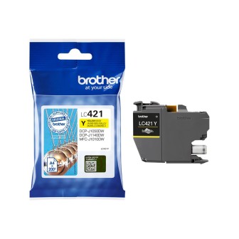 Tinta Original BROTHER LC421Y Amarillo (0. 2K)