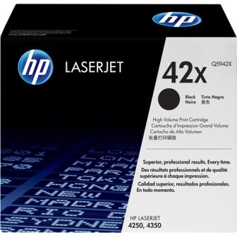 DESCATALOGADO - Toner Original HP Q5942X (42X) Negro para Laserjet 4250 4350 (20k)