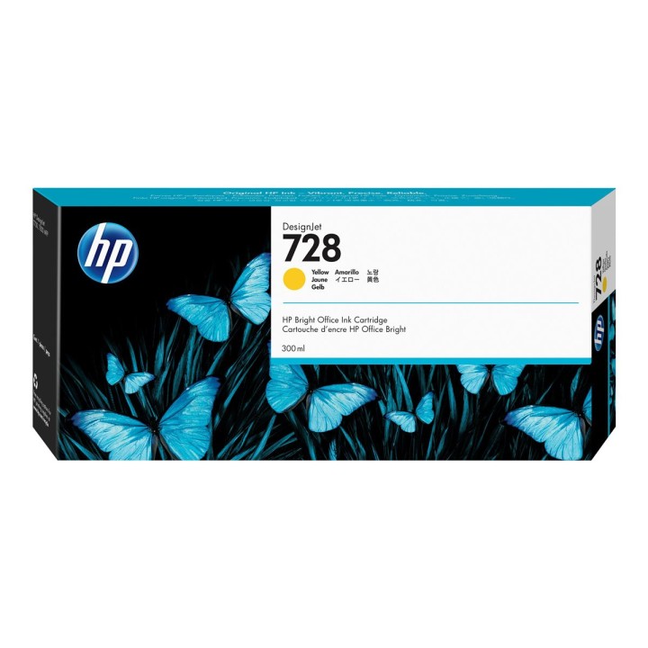 Tinta Original HP 728XL F9K15A Amarillo (300 ml)