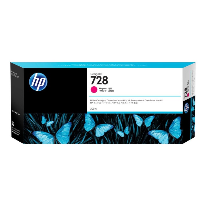 Tinta Original HP 728XL F9K16A Magenta (300 ml)