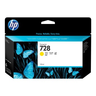 Tinta Original HP 728 F9J65A Amarillo (130 ml)