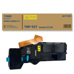 Toner Original KONICA MINOLTA TNP92Y AE1Y250 Amarillo para Bizhub C3120i (4k)
