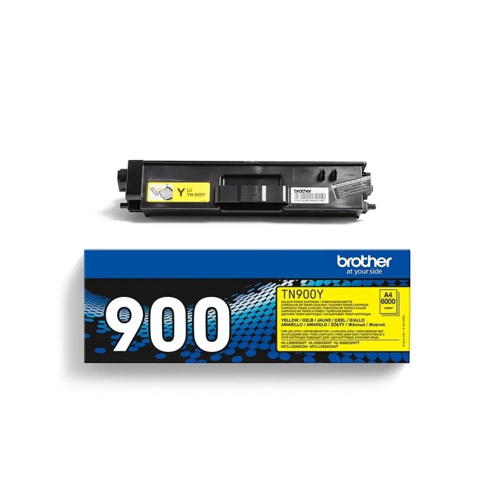 Toner Original BROTHER TN900Y Amarillo para HL-L9200CDWT MFC-L9550DWT (6k)