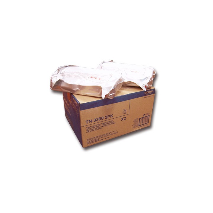 Toner Original BROTHER TN3380TWIN (Pack 2 Unidades) Negro para HL-5450 DCP-8110DN (8k)