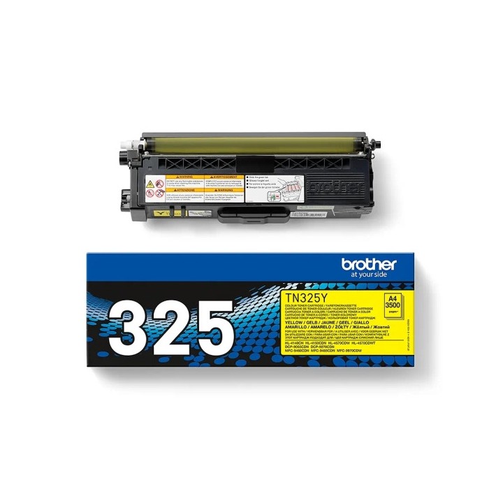 Toner Original BROTHER TN325Y Amarillo para HL-4140 4150 DCP-9055 MFC-9460 (3. 5k)
