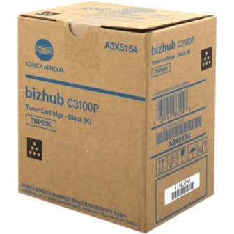 Toner Original KONICA MINOLTA TNP50K A0X5154 Negro para Bizhub C3100P (6k)