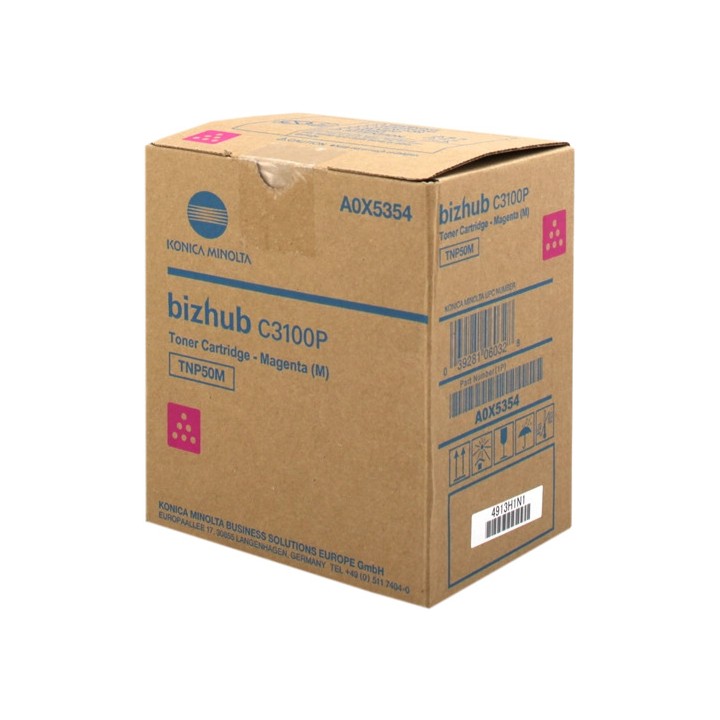 Toner Original KONICA MINOLTA TNP50M A0X5354 Magenta para Bizhub C3100P (6k)