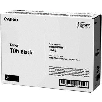 Toner Original CANON T06 3526C002 Negro para iR-1643i 1643iF (20. 5k)