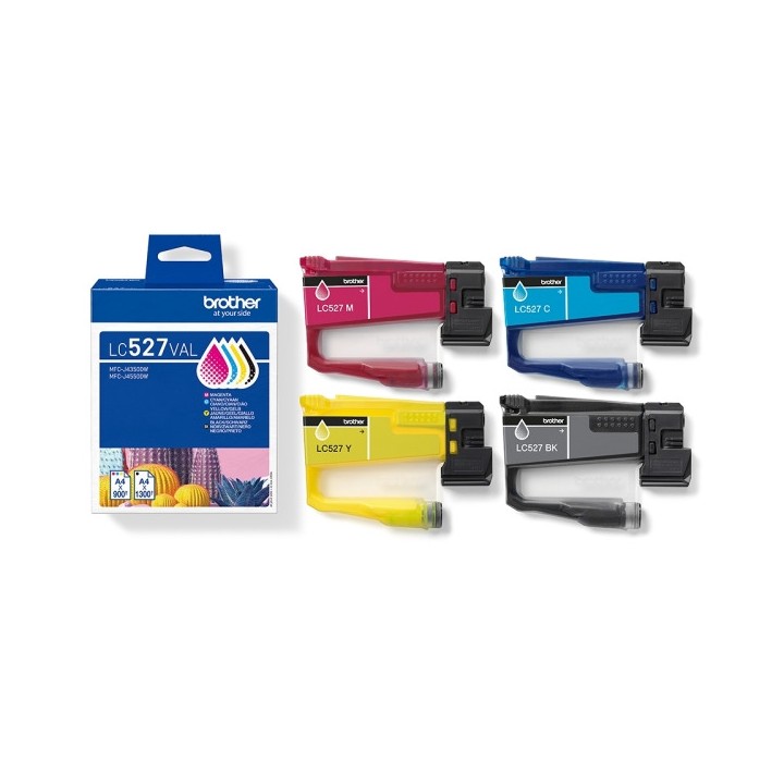 Tinta Original BROTHER LC527VAL BK C M Y Multipack
