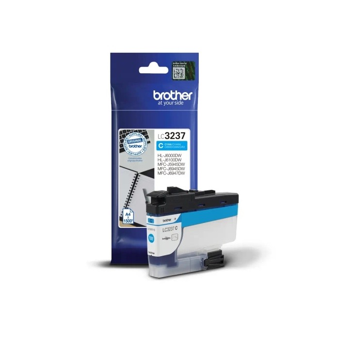 Tinta Original BROTHER LC3237C Cyan (1. 5K)