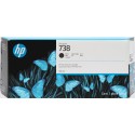 Tinta Original HP 738XL 498N8A Negro para Designjet T850 T950 (300 ml)