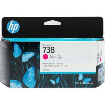 Tinta Original HP 738 498N6A Magenta para Designjet T850 T950 (130 ml)