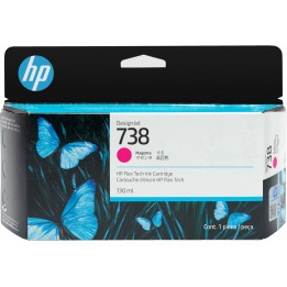 Tinta Original HP 738 498N6A Magenta para Designjet T850 T950 (130 ml)