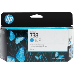 Tinta Original HP 738 498N5A Cyan para Designjet T850 T950 (130 ml)