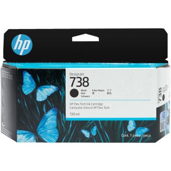 Tinta Original HP 738 498N4A Negro para Designjet T850 T950 (130 ml)
