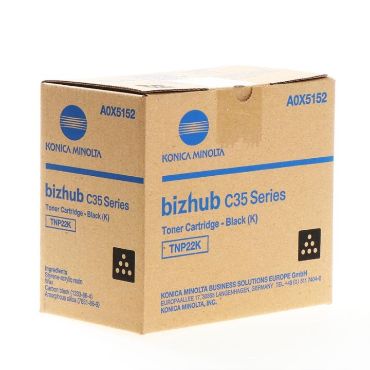 DESCATALOGADO - Toner Original KONICA MINOLTA TNP22K A0X5152 Negro para Bizhub C35 (6k) DESCATALOGADO