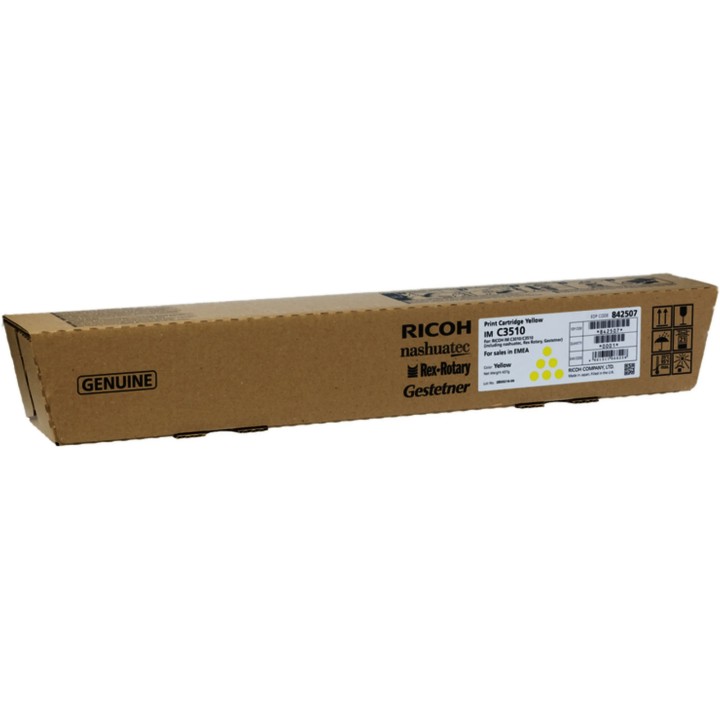 Toner Original RICOH 842507 Amarillo para IM C3010 C3510 (28k)