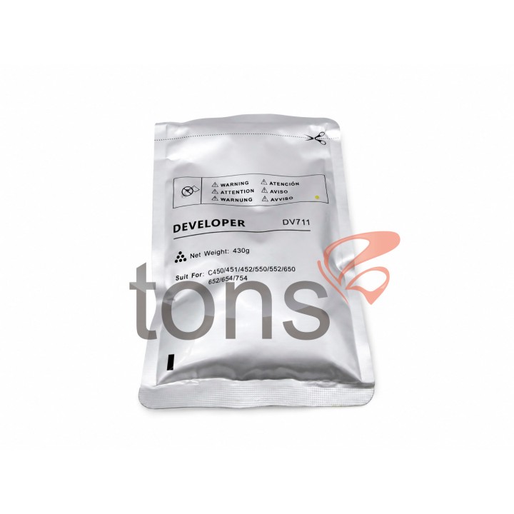 Bolsa de Revelador Compatible KONICA MINOLTA IU711Y Amarillo para bizhub C654 C754 (430gr)