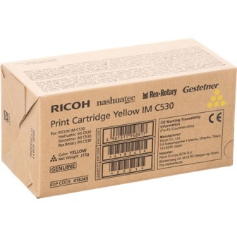 Toner Original RICOH 418243 Amarillo para IM C530 (18k)