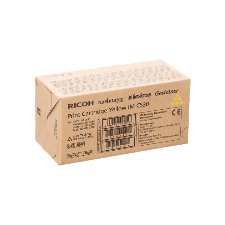 Toner Original RICOH 418243 Amarillo para IM C530 (18k)
